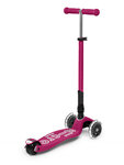 Trottinette  Maxi  Deluxe Pliable LED - Baie Rouge