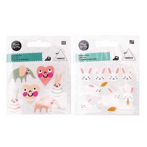 Ecussons à repasser pour enfants - Baby girl + Petits lapins