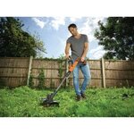 BLACK & DECKER Coupe-Bordures 30 cm sans fil LITHIUM 18V POWERCOMMAND™- 4Ah - 1 batterie - 1 bobine de 10m fil 1,6mm - 1 chargeur