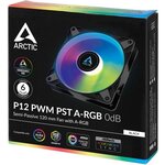 Arctic p12 pwm pst a-rgb 0db boitier pc ventilateur 12 cm noir  blanc 1 pièce(s)