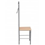 Chaise valet de nuit bois et métal design unique (lot de 2)