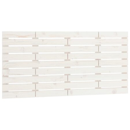 vidaXL Tête de lit murale Blanc 141x3x63 cm Bois massif de pin