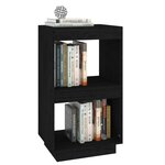 vidaXL Bibliothèque Noir 40x35x71 cm Bois de pin massif