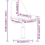 vidaXL Chaises à manger pivotantes lot de 4 gris PP