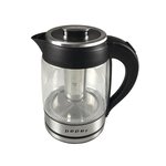 BEPER BB.103 Bouilloire électrique en verre - 1,8 L - 2200 W - Noir