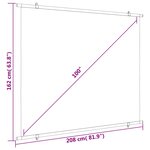 vidaXL Écran de projection 100" 4:3