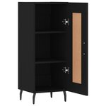 vidaXL Buffet Noir 34 5x34x90 cm Bois d'ingénierie