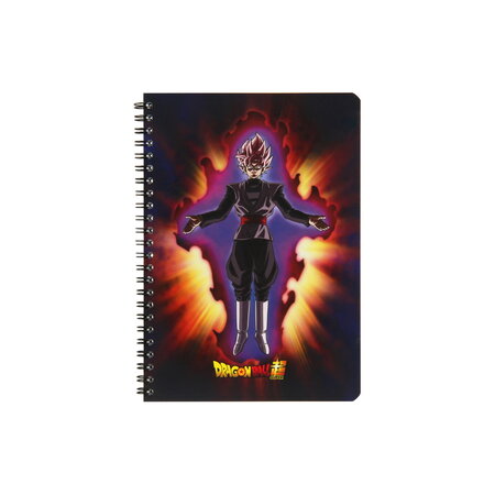 Cahier spirales a5 - 100 pages ligné - dragon ball s - bleu rouge 1