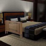 tiSsi Lit bébé pliable Couleur naturelle