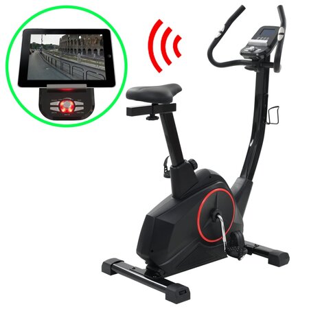 vidaXL Vélo d'appartement magnétique avec mesure du pouls Programmable