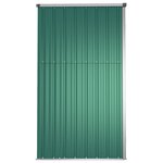 vidaXL Abri à outils de jardin Vert 225x89x161 cm Acier galvanisé
