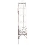 vidaXL Banc de jardin 122 cm Fer Marron antique