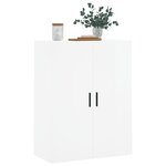 vidaXL Armoire murale blanc brillant 69 5x34x90 cm