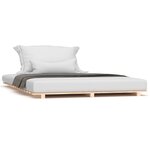 vidaXL Cadre de lit 140x190 cm bois de pin massif