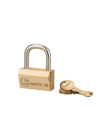THIRARD - Cadenas à clé Nautic UNIKEY (achetez-en plusieurs  ouvrez avec la même clé)  55mm  3 clés