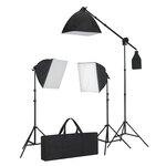 vidaXL Ensemble d'éclairage 3 lampes photo trépied et boîtes à lumière