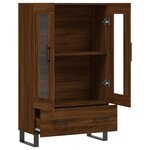 vidaXL Buffet haut chêne marron 69 5x31x115 cm bois d'ingénierie