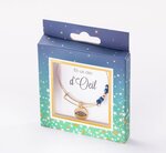 Bracelet œil avec perles bleues