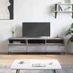 vidaXL Meuble TV sonoma gris 150x30x44 5 cm bois d'ingénierie