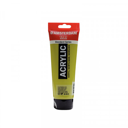Tube peinture acrylique vert olive clair 250 ml - amsterdam royal talens