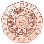 Pièce de monnaie 5 euro Autriche 2016 – Lièvre d’Albrecht Dürer