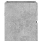 vidaXL Armoire d'évier avec lavabo intégré Gris béton Aggloméré