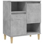 vidaXL Buffets 3 Pièces gris béton 60x35x70 cm bois d'ingénierie
