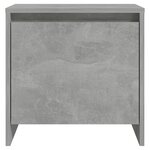 vidaXL Table de chevet gris béton 45x34x44 5 cm bois d'ingénierie