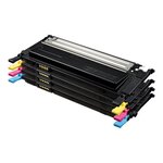 Pack de 4 cartouches de toner cyan  jaune  magenta  noir samsung clt-p4072c (su382a) pour clp-320/ss060a/clx-3185 series