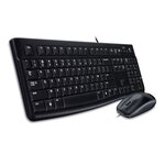 Logitech pack desktop mk120 azerty belge (noir)