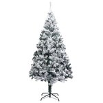 vidaXL Arbre de Noël artificiel pré-éclairé et boules vert 240 cm PVC
