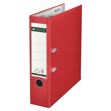 Classeur à levier 180°  a4  plastifié  dos 80 mm capacité 600 feuilles - rouge
