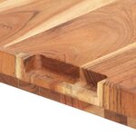 vidaXL Planche à découper 50x35x4 cm Bois d'acacia massif