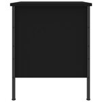 vidaXL Table de chevet noir 40x42x50 cm bois d’ingénierie
