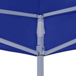 vidaXL Tente de réception pliable professionnelle 2x2 m Acier Bleu