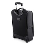 Valise cabine trolley business - qd975 - noir - compartiment renforcé laptop