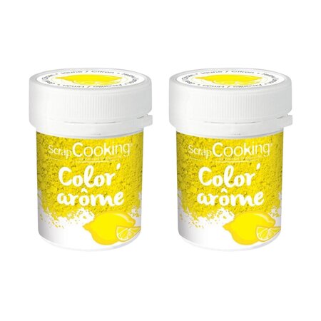 Colorant alimentaire jaune arôme citron 20 g