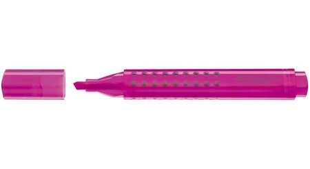Surligneur TEXTLINER GRIP Triangulaire Pte Biseautée 1 - 5 mm Rose FABER-CASTELL