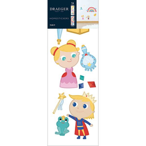Sticker mural - Princesse et Prince