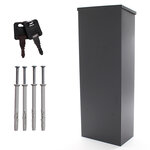 Rottner parcel keeper 1000 boîte à colis noire à serrure cylindrique