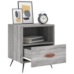 vidaXL Table de chevet gris sonoma 40x35x47 5 cm bois d’ingénierie