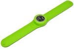 Montre classic bracelet vert et cadran noir