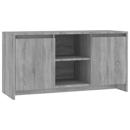 vidaXL Meuble TV Sonoma gris 102x37 5x52 5 cm Aggloméré