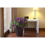 PLASTIKEN Pot de fleurs cône Tes - 22 cm - Anthracite