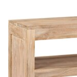 vidaXL Meuble TV Bois d'acacia massif 90 x 30 x 55 cm Marron clair