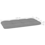 vidaXL Banc d'angle de jardin et coussins 239 cm Bois de pin imprégné