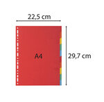Intercalaires Carte 220g 10 Positions - A4 - Blanc - X 25 - Exacompta