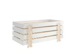 Lit Modulo Puzzle Blanc Empilable 90x200 L 203 6 x Lg 93 8 x H 27 5 cm