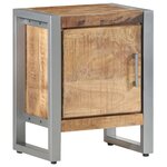 vidaXL Table de chevet 40x30x50 cm Bois de manguier brut