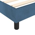 vidaXL Lit à sommier tapissier et matelas Bleu foncé 200x200cm Velours